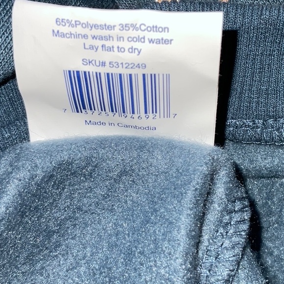 New Top-Paw FA21 navy heart print sweatshirt XL with hoodie. - Picture 5 of 9